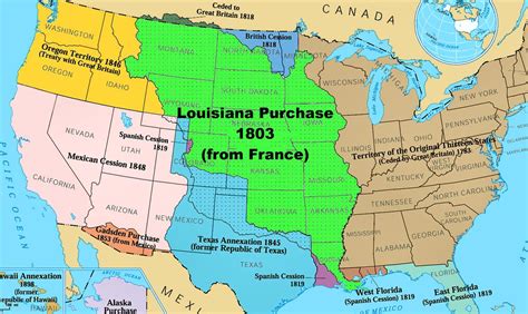 Sự kiện Louisiana Purchase - Thâu tóm một vùng đất rộng lớn và mở rộng lãnh thổ Hoa Kỳ về phía Tây