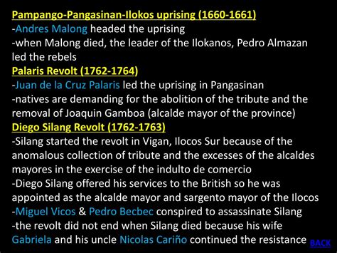 Cuộc nổi dậy của Pangasinan năm 1660 - 1661: Một cuộc đấu tranh chống lại sự áp bức của chế độ thực dân Tây Ban Nha và niềm khao khát tự do cho người Philippines.